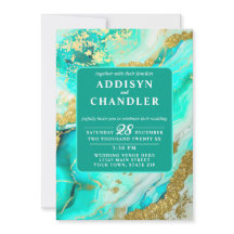 Etheral Elegance Turcouise Geode-Inspired Bröllop