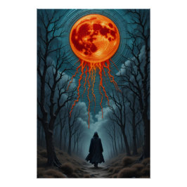 Etheral Embroided Dusk Perfect Poster