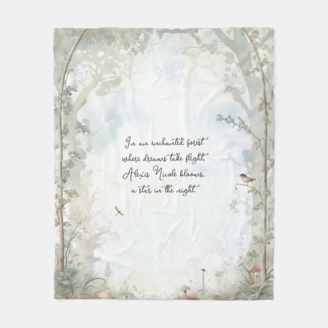 Etheral Enchanted Forest Fleecefilt (Framsidan)