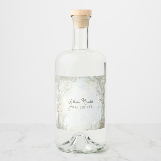 Etheral Enchanted Forest Spritflaskor Etikett (Framsida)