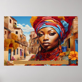 Etheral Essence: African Dreams Porträtt Poster