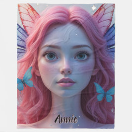 Etheral Fairy Girl: Fleece Blanket