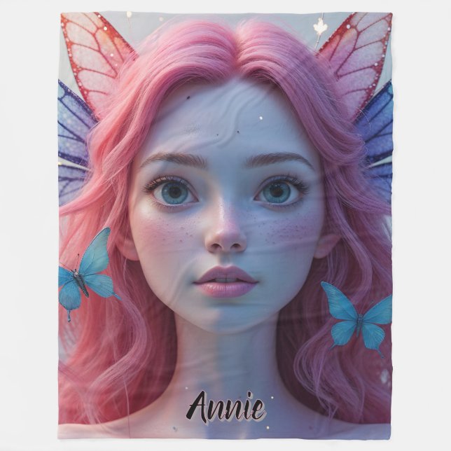 Etheral Fairy Girl: Fleece Blanket (Framsidan)