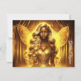 Etheral Fairy princess med glodenaura Vykort