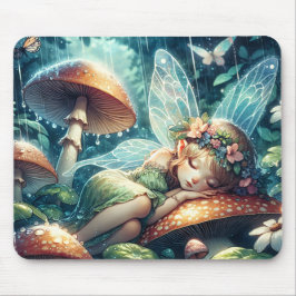 Etheral Fairy Sleeping on a Mushroom Musmatta