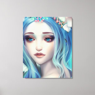 Etheral Fantasy Art   Vacker Fairy Birthday Canvastryck