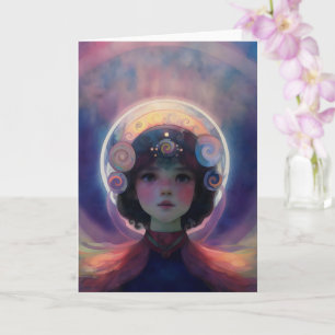 Etheral Fantasy Celestial Child Dream Guardian Kort