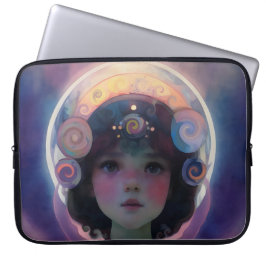Etheral Fantasy Celestial Child Dream Guardian Laptop Fodral