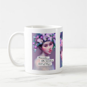 Etheral Fantasy Fairytale Art Söt Kvinnor Kaffemugg