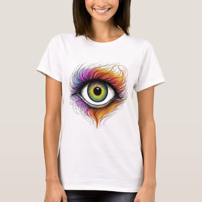 Etheral Flame Öga T Shirt (Framsida)