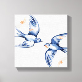 Etheral Flight - Svälj Duo Canvas Art