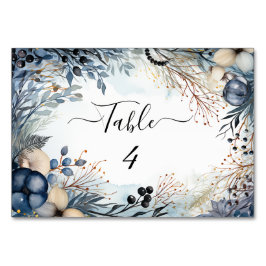 Etheral Flikal Watercolor Serene Foliage Bordsnummer