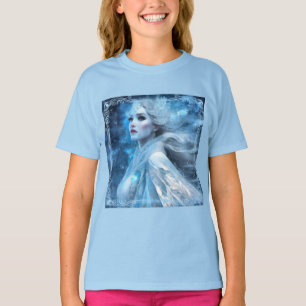 Etheral Frozen Snö Queen Fantasy Art T Shirt