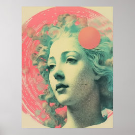 Etheral Fusion: Vibrant Elegance Poster