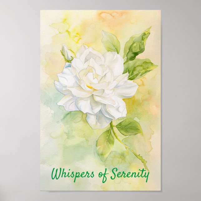 Etheral Gardenia: En doance of Light and Petals Poster (Framsidan)