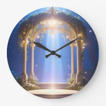 Etheral Gateway Mystical Forest Clock