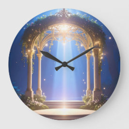 Etheral Gateway Mystical Forest Clock Stor Klocka