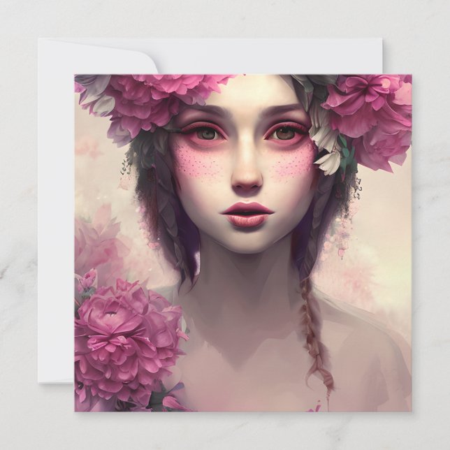 Etheral Girl med Rosa Freckles (Framsida)