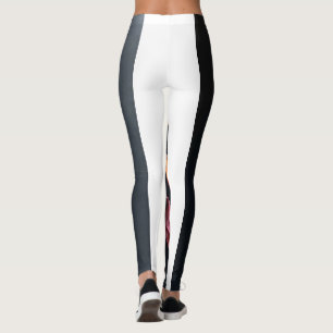 Etheral glöd: Delikat Pastel Crimson-Rosa Iris Leggings