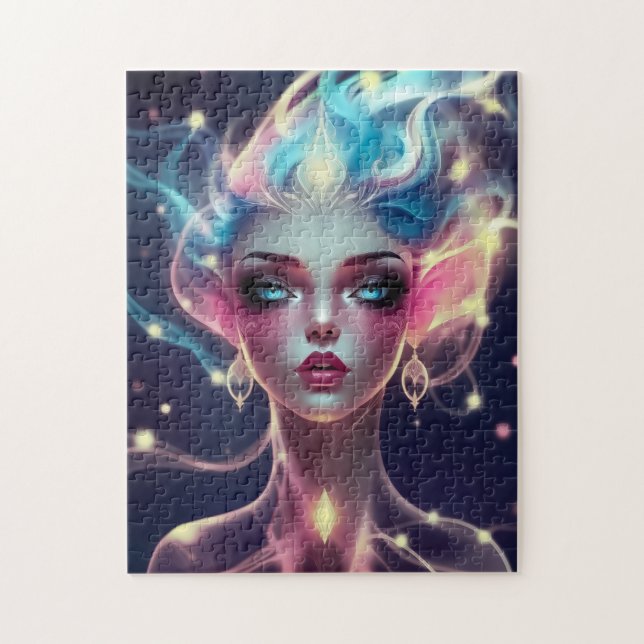 Etheral Goddess Light Burst- Mystical Fantasy Art Pussel (Vertikal)