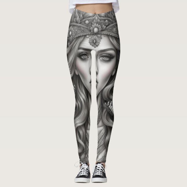 Etheral Goddess of Butterflies Leggings (Framsida)