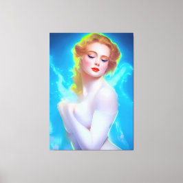 Etheral Goddess Porträtt - Surreal Fantasy Canvastryck