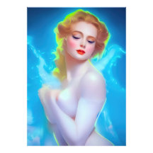 Etheral Goddess Porträtt - Surreal Fantasy