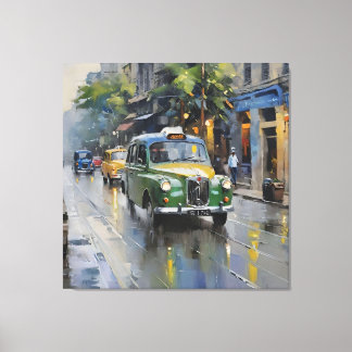 Etheral Kolkata: Monsoon Symphony Canvastryck