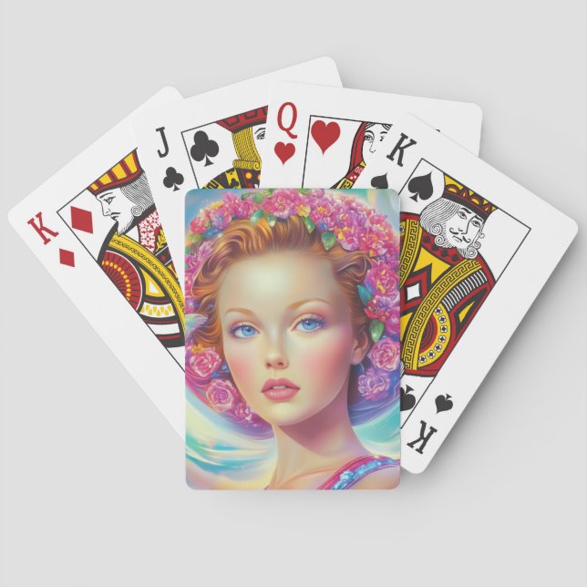 Etheral Krona Porträtt Casinokort (Baksidan)