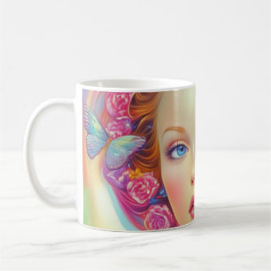 Etheral Krona Porträtt Kaffemugg