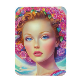 Etheral Krona Porträtt Magnet