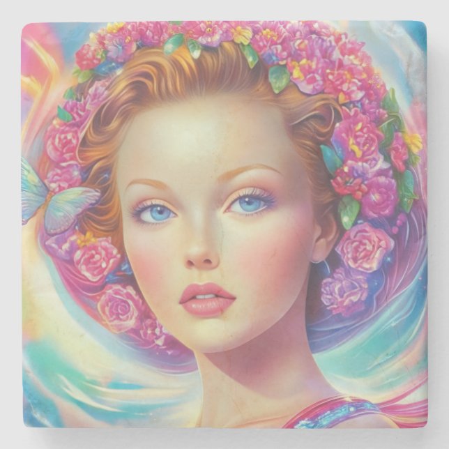 Etheral Krona Porträtt Stenunderlägg (Framsidan)