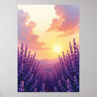 Etheral Lila - Lavender 4 000 Digital Download Poster