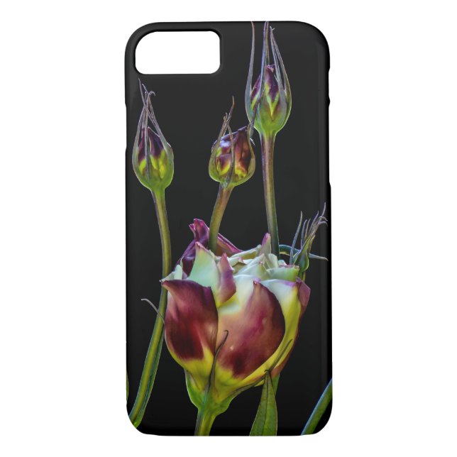 Etheral Lila Tulips Case-Mate iPhone Skal (Baksida)