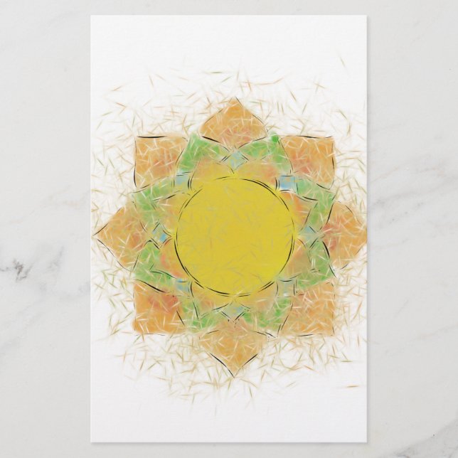 Etheral Lotus Flower Brevpapper (Framsida)