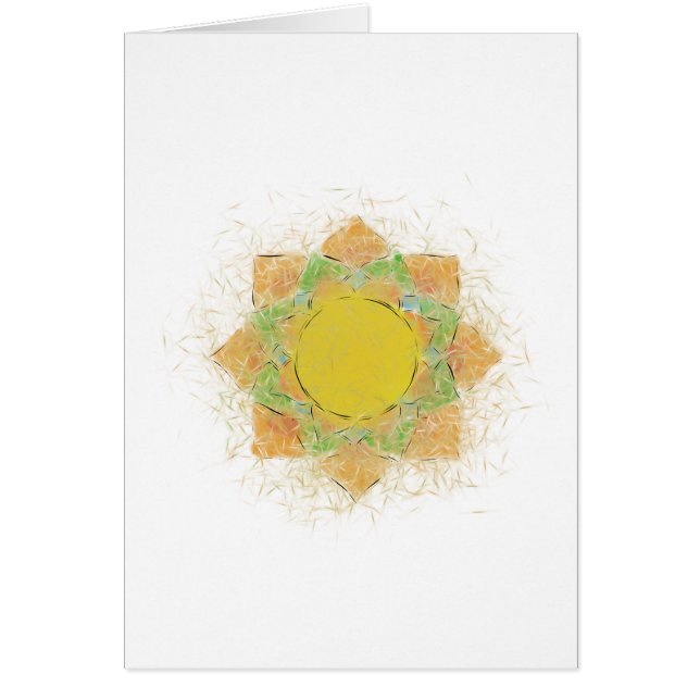 Etheral Lotus Flower Hälsningskort (Framsidan)