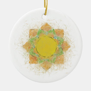 Etheral Lotus Flower Julgransprydnad Keramik