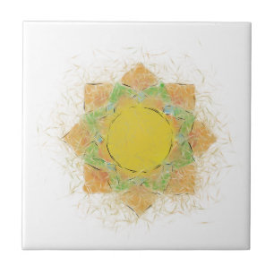 Etheral Lotus Flower Kakelplatta