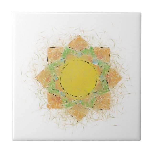 Etheral Lotus Flower Kakelplatta (Framsidan)