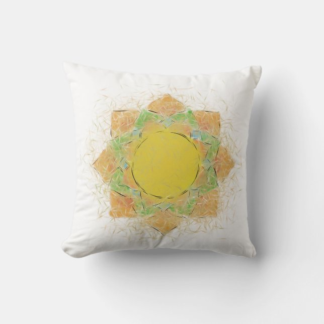 Etheral Lotus Flower Kudde (Framsida)