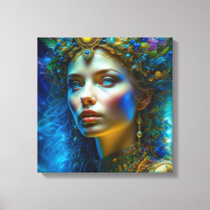 Etheral Magic Fantasy Art Bevackra Goddess Canvastryck