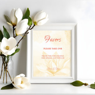 Etheral Magnolia Flower, bröllopsfavoriter Poster