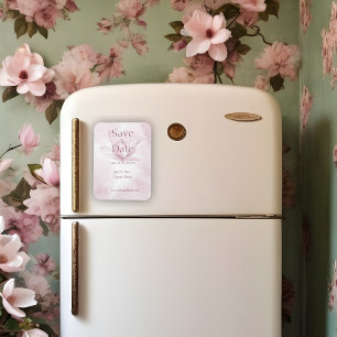 Etheral Magnolia Flower, spara datumet Magnet