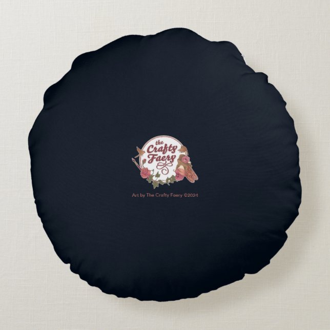 Etheral Mermail Rund Kudde (Baksidan)