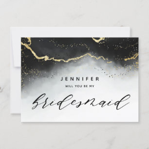 Etheral Mist Ombre Black Grått Bridesmaid Frieri