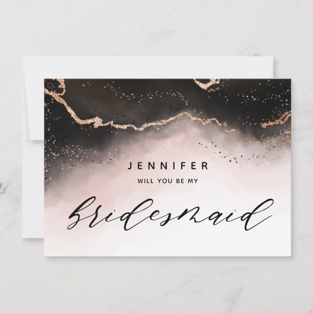 Etheral Mist Ombre  Rosa Bridesmaid Frieri (Framsida)