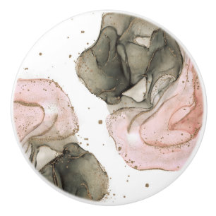 Etheral Moody Rosa Black Guld Inky Fantasy Glam Knopp