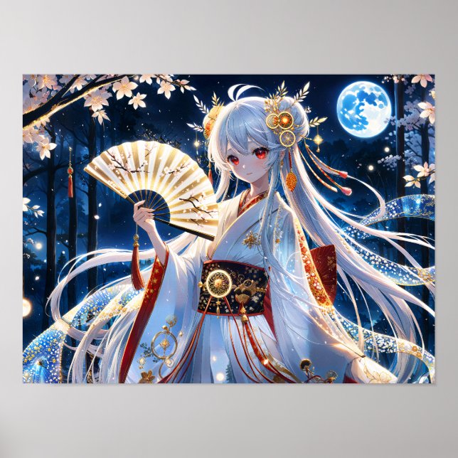 Etheral Moonlight Fläkt Dance Poster (Framsidan)