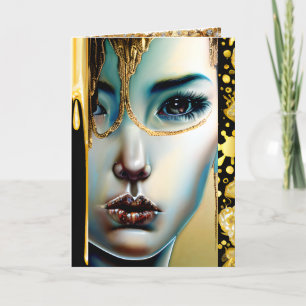 Etheral Mystical Goddess i Guld Kort