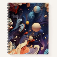 Etheral Nebula Galaxy Notebook och Journal